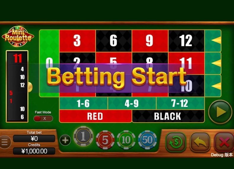 jeu de roulette virtuel sur mobile Mini Roulette du développeur Platipus