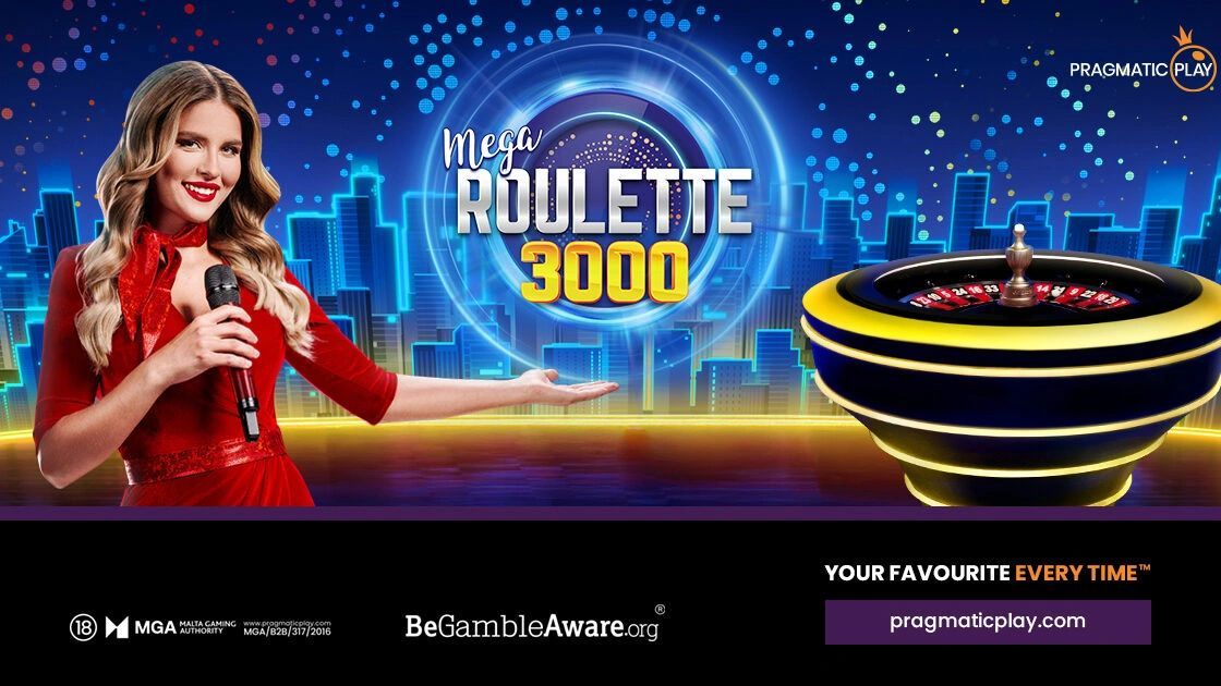 Pragmatic Play lance Mega Roulette 3000, une roulette avec croupier live aux énormes multiplicateurs