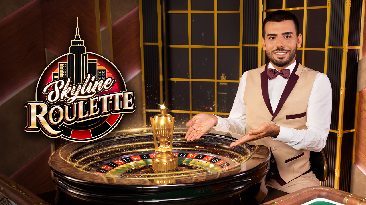 Skyline Roulette avec croupiers live sur mobile développeur Ezugi