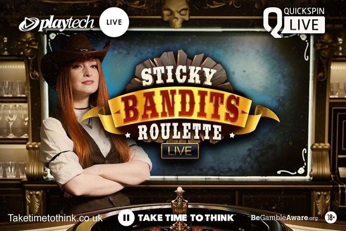 Sticky Bandits Roulette avec croupiers live sur mobile développeur Playtech