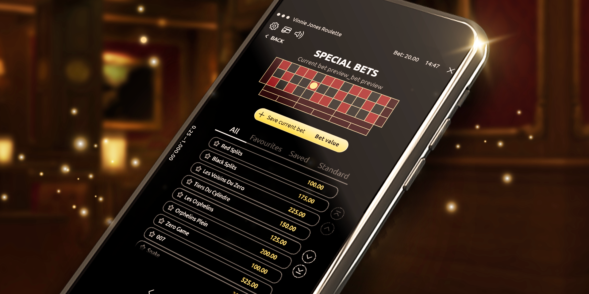 Vinnie Jones Roulette Live avec croupiers en direct développeur Real Dealer Studios