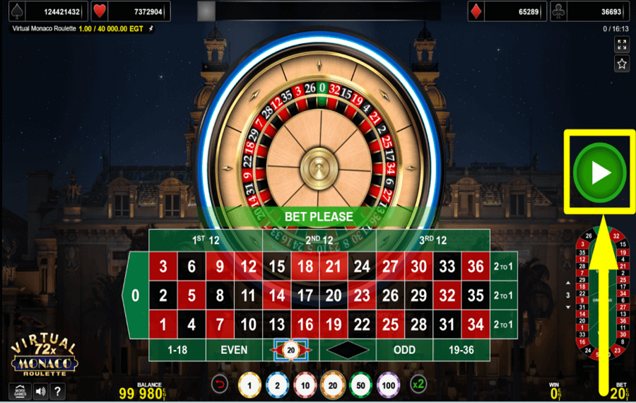 Virtual Monaco Roulette d’Amusnet : la roulette en ligne RNG dans toute sa splendeur.