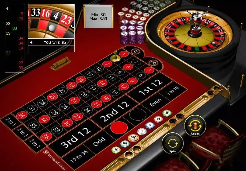 jeu de roulette virtuel sur mobile Vulcano Roulette du développeur GameArt