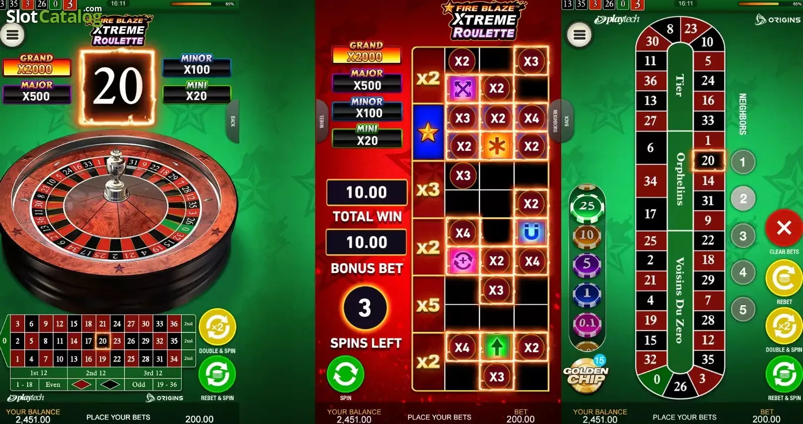 jouer à Xtreme Fire Blaze Roulette sur mobile du développeur Playtech