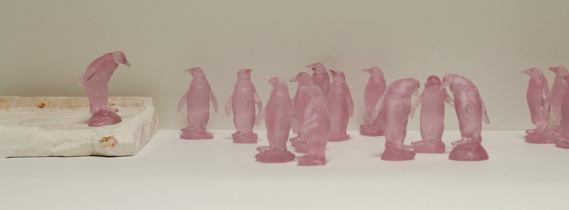 Pinguine Glas