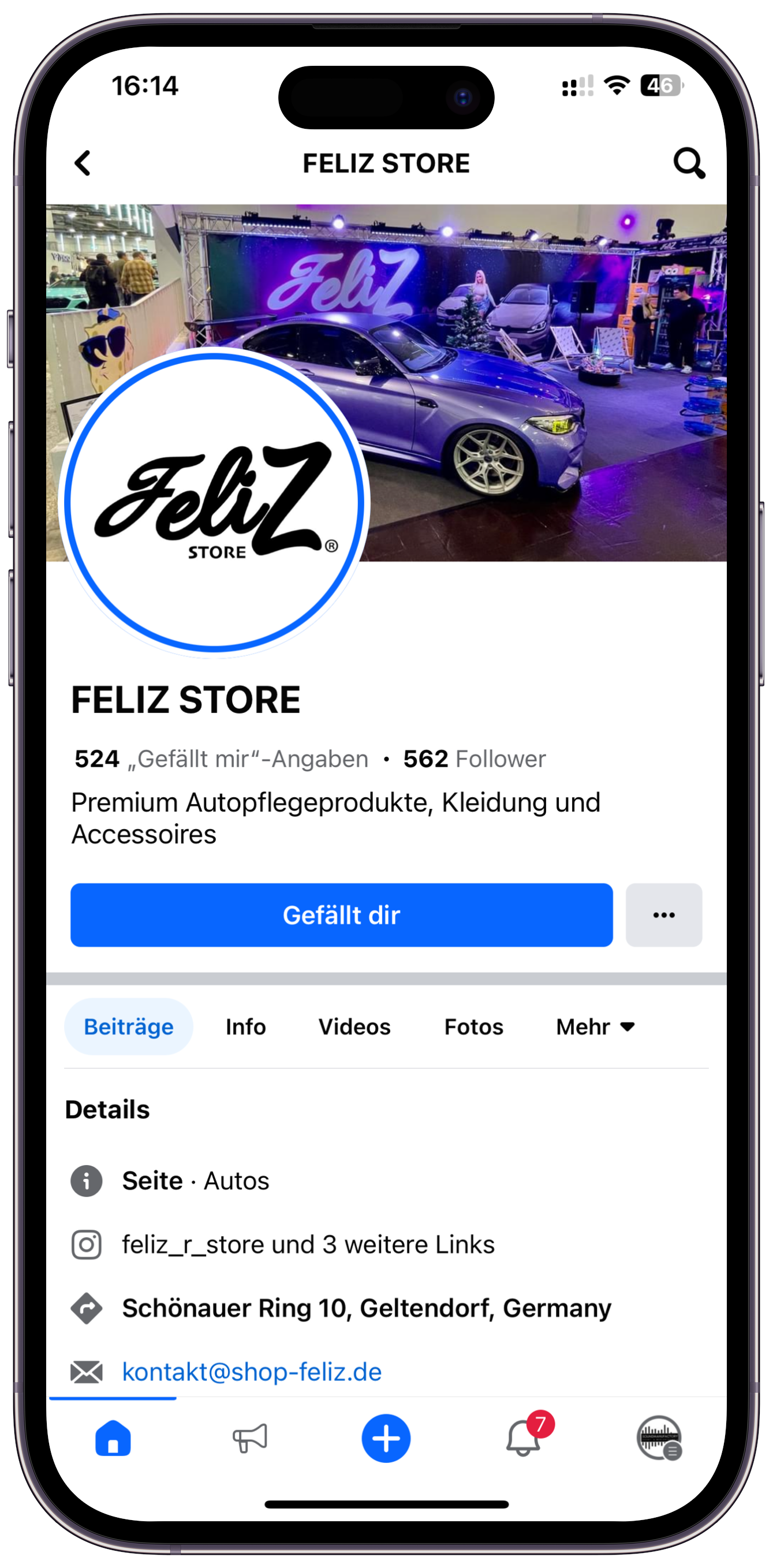 Feliz Store Facbook Site