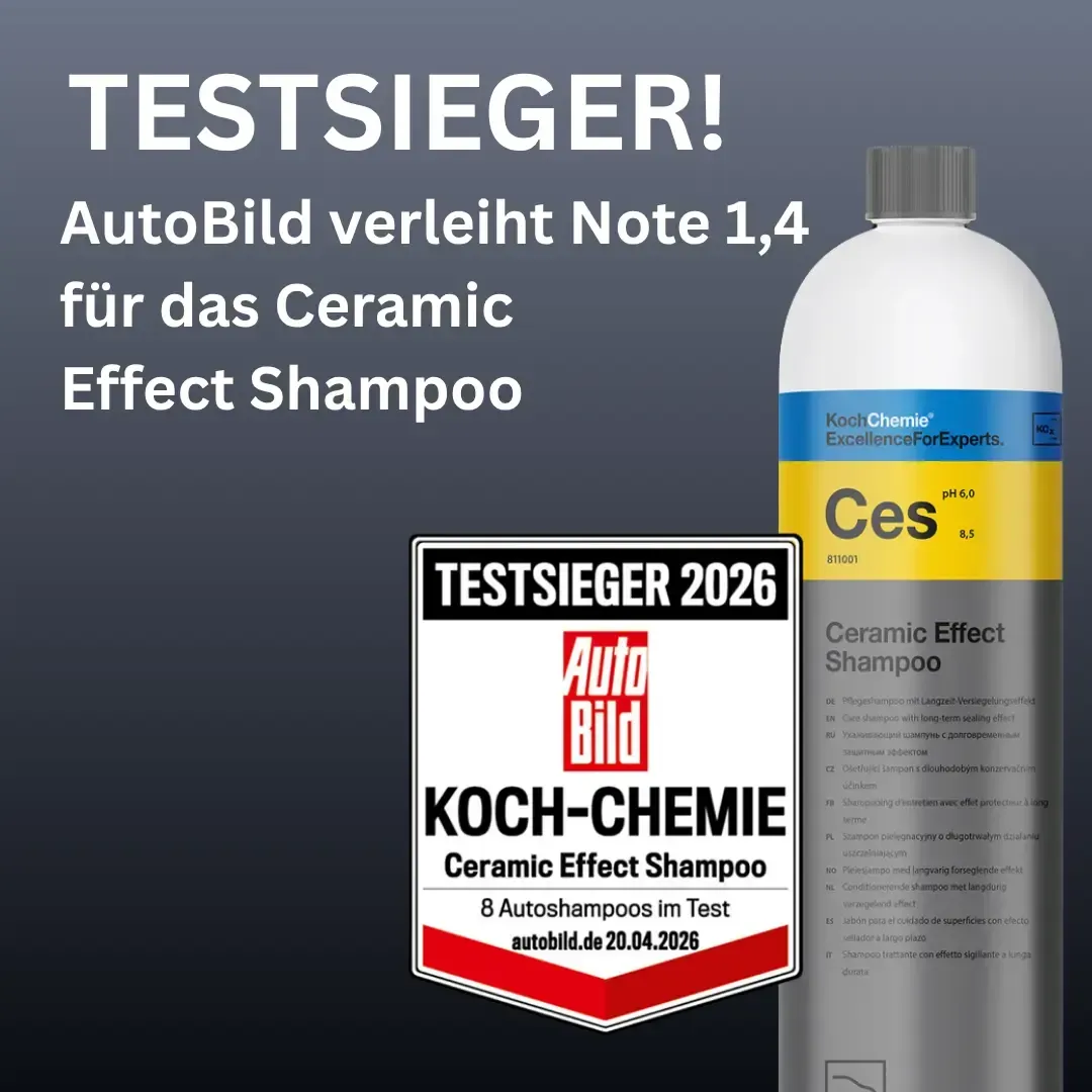 AutoBild verleiht Note 1,4 für das Ceramic Effect Shampoo