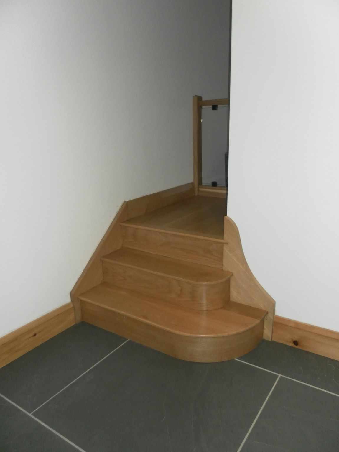 double Oak bullnose steps