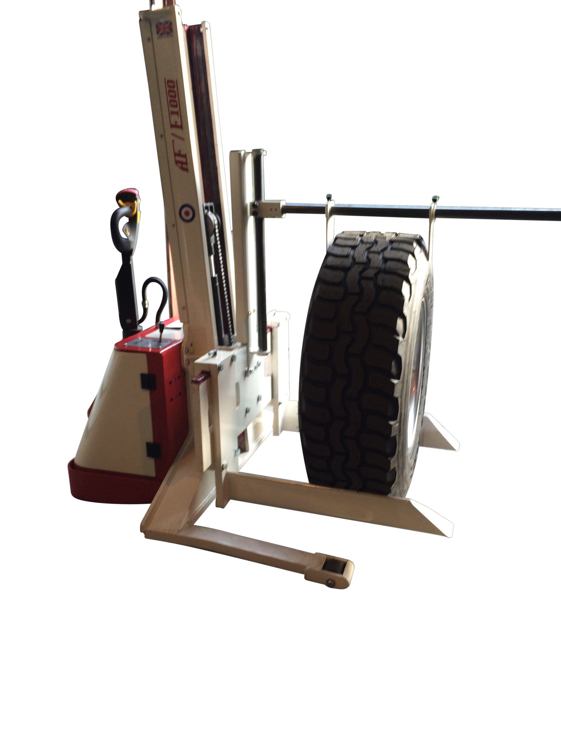 Powered Truck for narrow Rolls, Reels, Tires, Tyres, Tire Truck, Tyre Truck, Roll Truck, Stacker Truck,