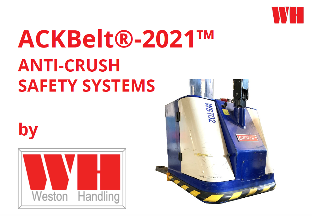 Anti Crush, Safety, ACKBelt, Forklift, Pallet Truck, Materials Handling,