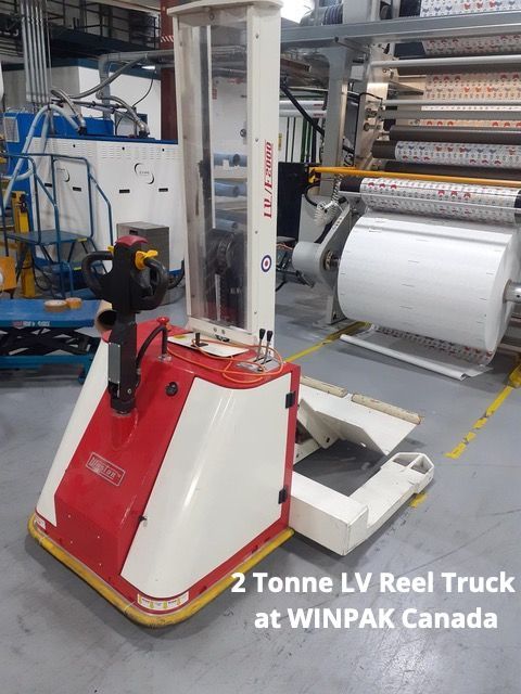 LV Reel and Roll Truck Transporter for WINPAK Canada