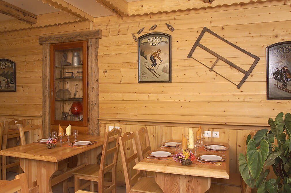 restaurant de montagne bois