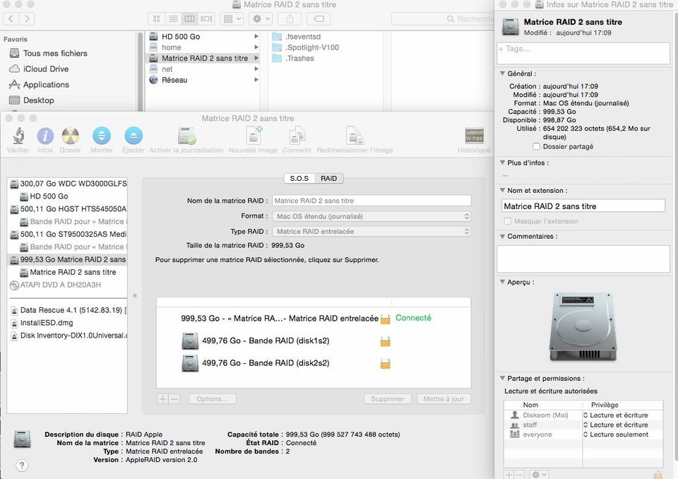 Raid0 logiciel sous mac