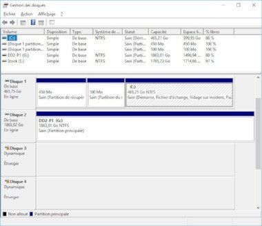 Raid0 logiciel non reconnu par windows