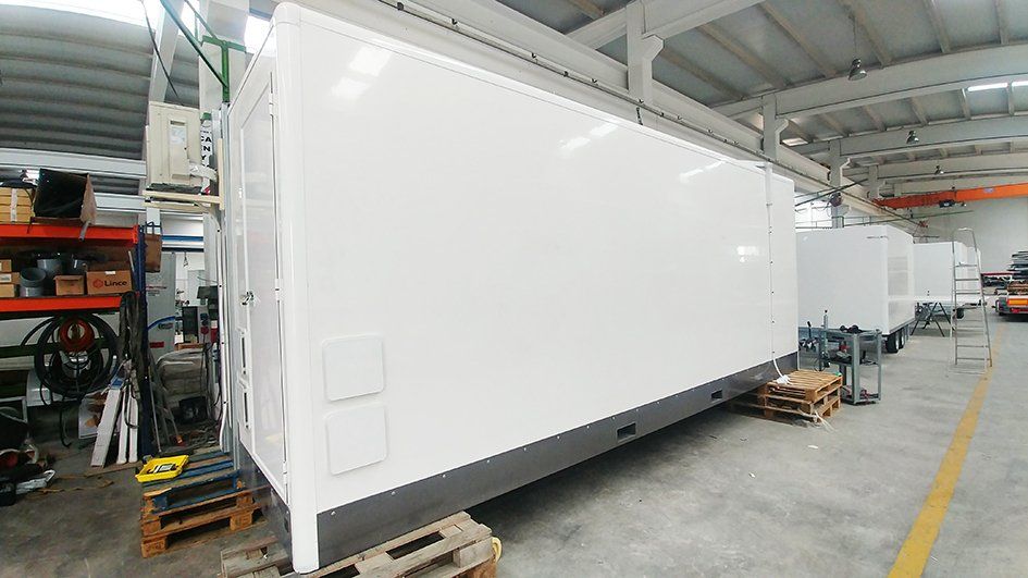 carrosserie pour salle blanche de décontamination