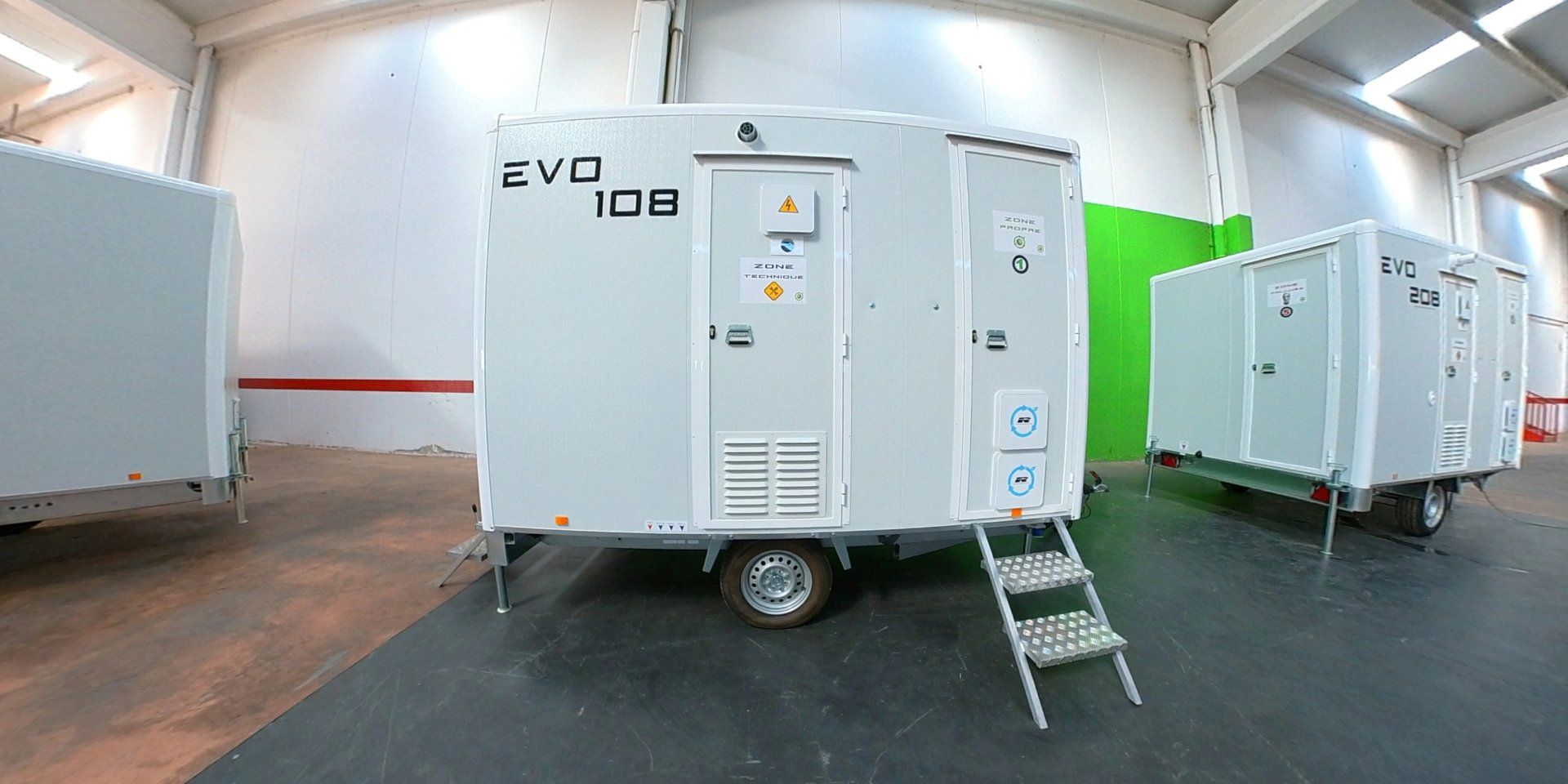 unité mobile de décontamination avec permis b