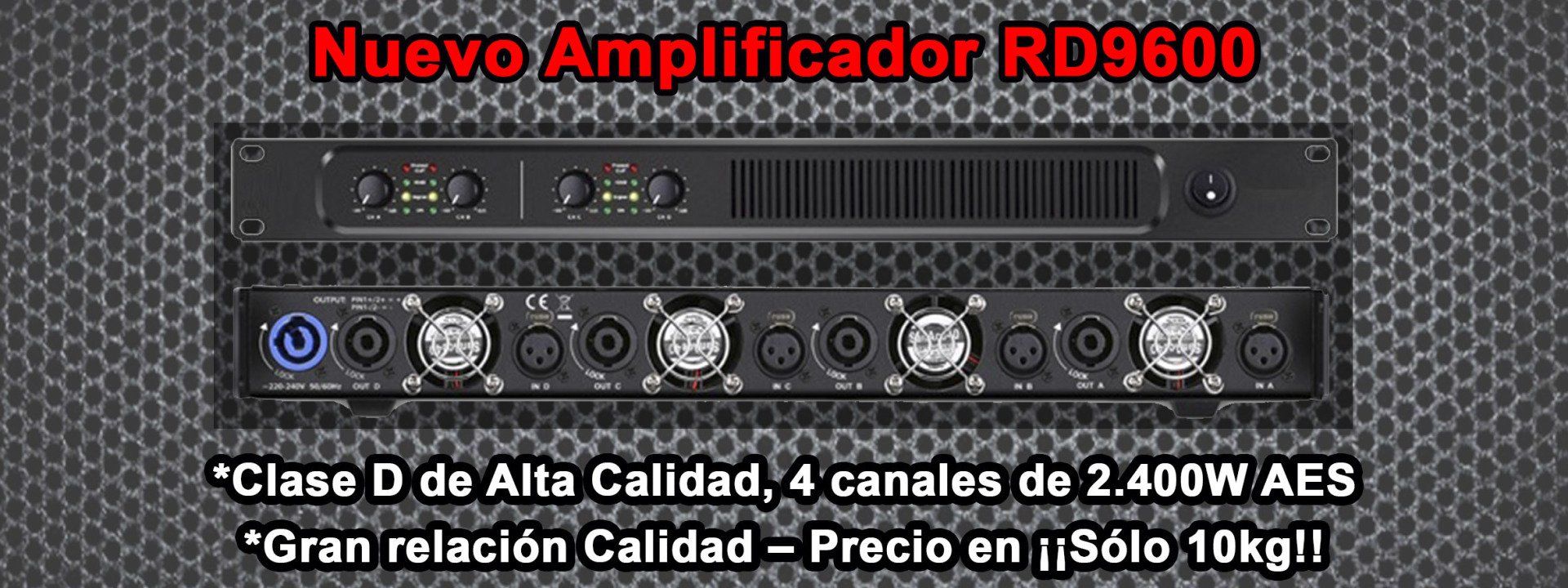 Etapas de potencia RD Audio RD9600