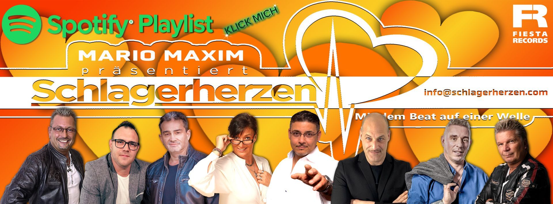 Schlagerherzen Mit dem Beat auf einer Welle