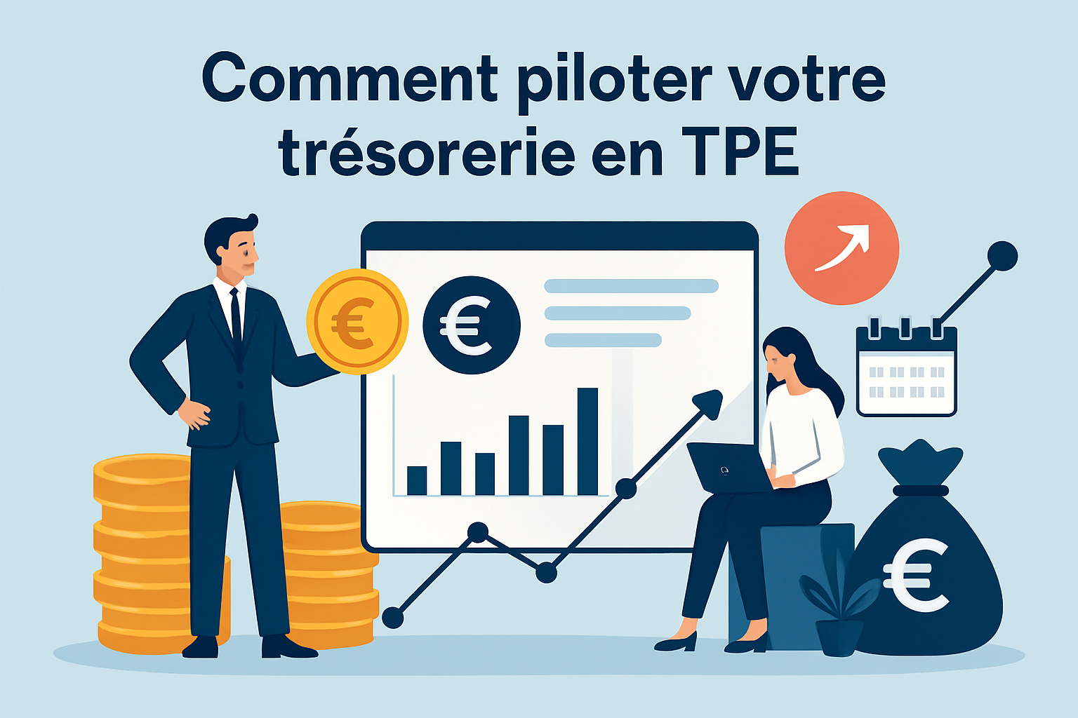 Gérez la trésorerie de votre TPE sans stress grâce à une méthode simple et 30 min par mois.