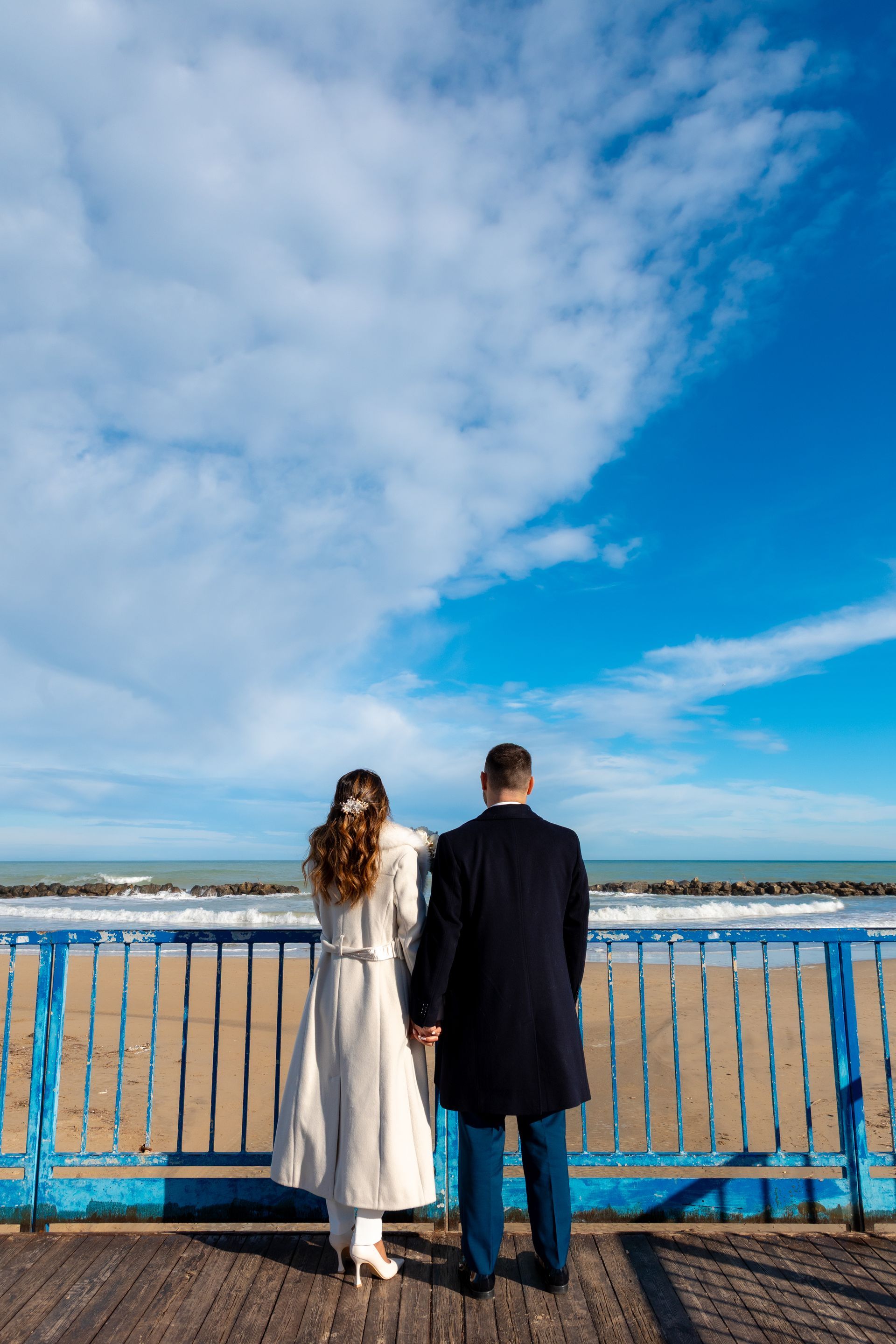 Fotografia d'autore matrimonio invernale Pescara - Andrea Campa Wedding