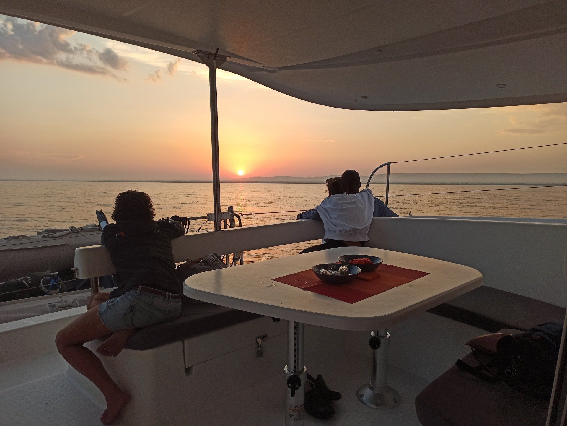 after-work sur le catamaran de L'air du large