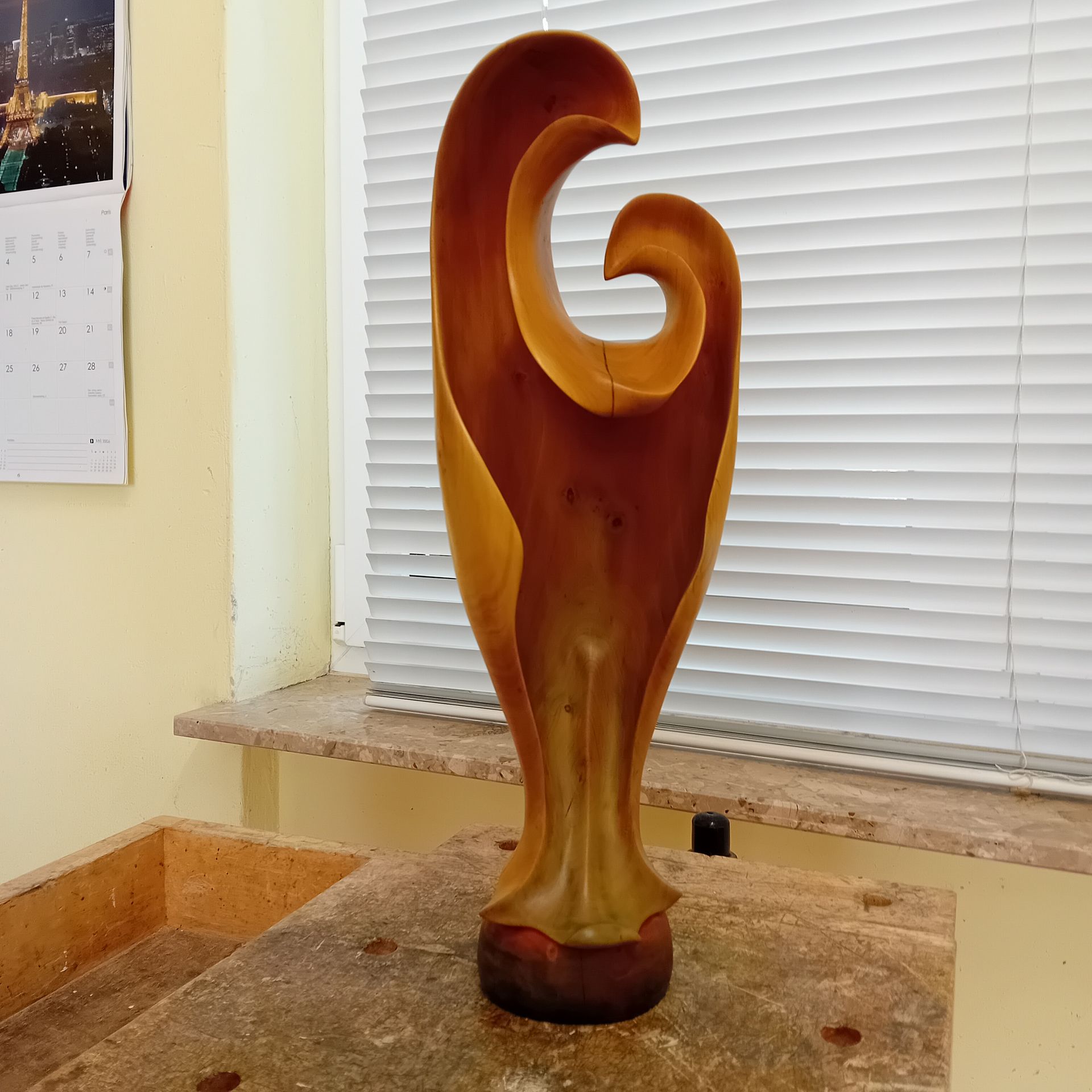 Holzskulptur Grazie Holzbildhauer Ralph Hübschmann