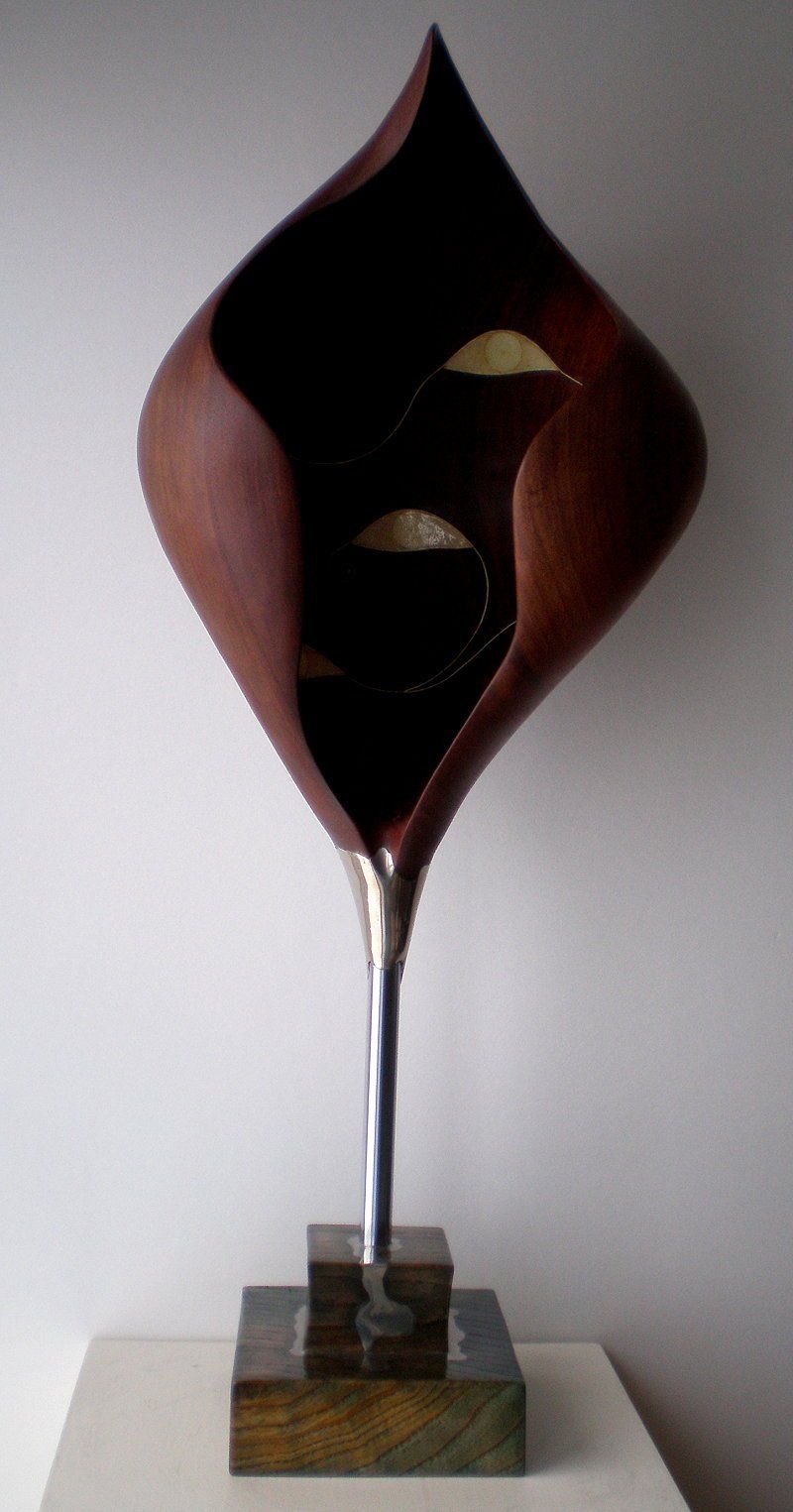 Holzskulptur Augenblicke von Holzbildhauer Ralph Hübschmann