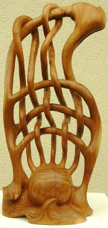 Holzskulptur Melodie 1 von Holzbildhauer Ralph Hübschmann