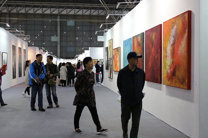 Ausstellungsteilnahme von Künstler Ralph Hübschmann auf der 21. Kunstmesse Shanghai / China 2017