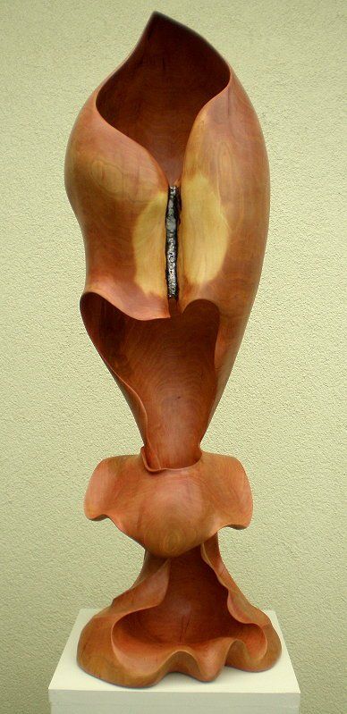 Holzskulptur Ursprung von Holzbildhauer Ralph Hübschmann