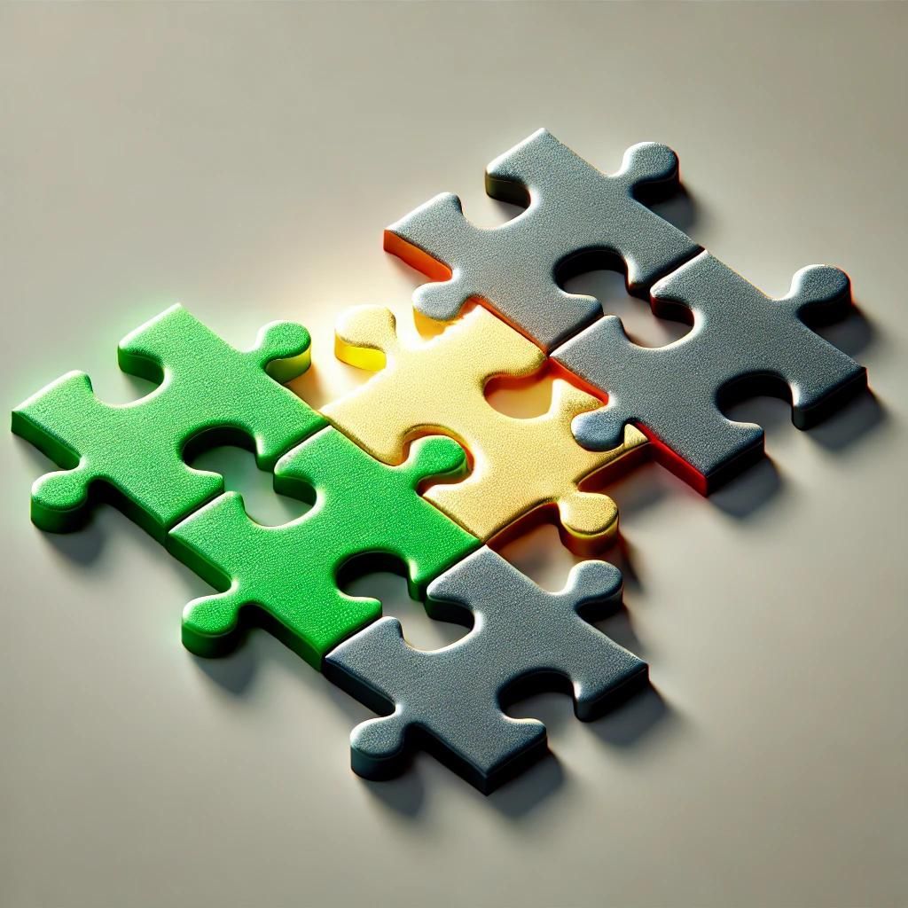 ETF Trends Puzzleteile die ETF-Trends symbolisieren