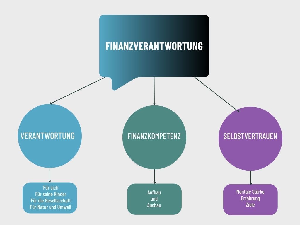 Grafik, die die Bestandteile der Finanzverantwortung darstellt