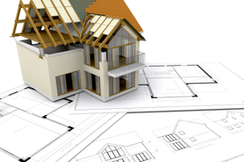Part Built house containing Ortho Drawings below. Planning Services