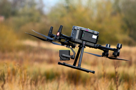 Image of a Drone UAS/ UAV conducting a Survey is Cheshire