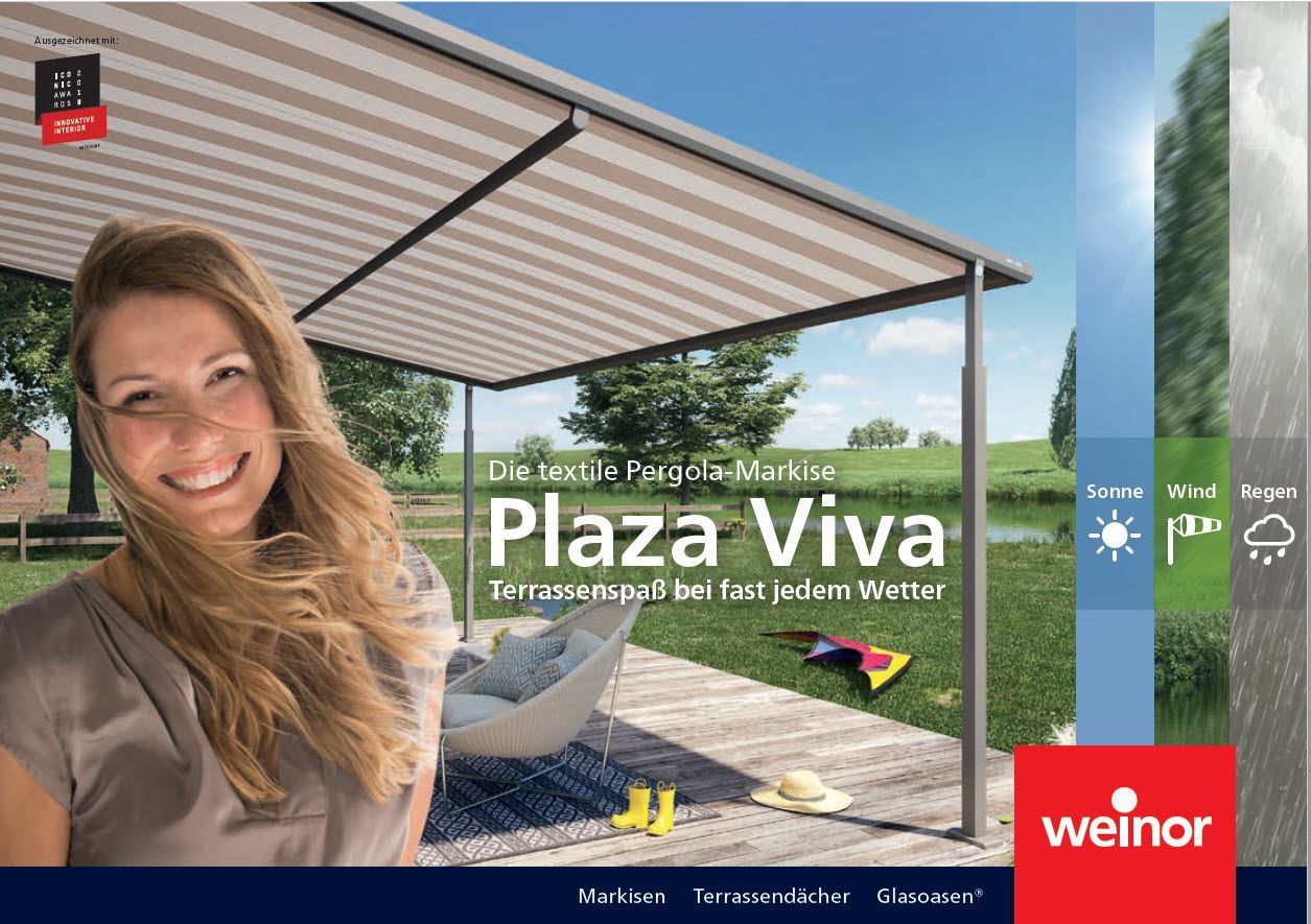 Broschüre WEINOR Plaza Viva mit VertiTex II