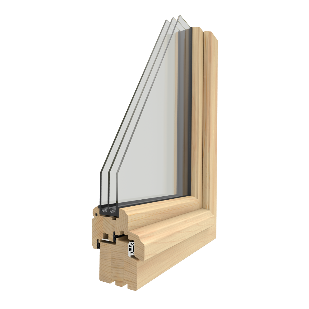 Der Querschnitt eines Unilux Holzfenster Classic mit einer charmanten Holz-Regenschiene. Das zeitlose Design des Holzfensters wird durch die natürliche Schönheit der Holz-Regenschiene ergänzt, die nicht nur schützt, sondern auch einen traditionellen und warmen Touch verleiht.
