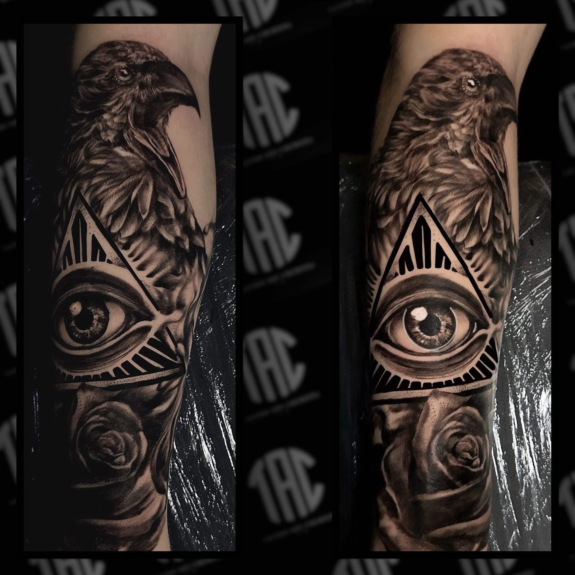 Tattoo Artist Thomas bei der Arbeit an Realistic Tattoo
