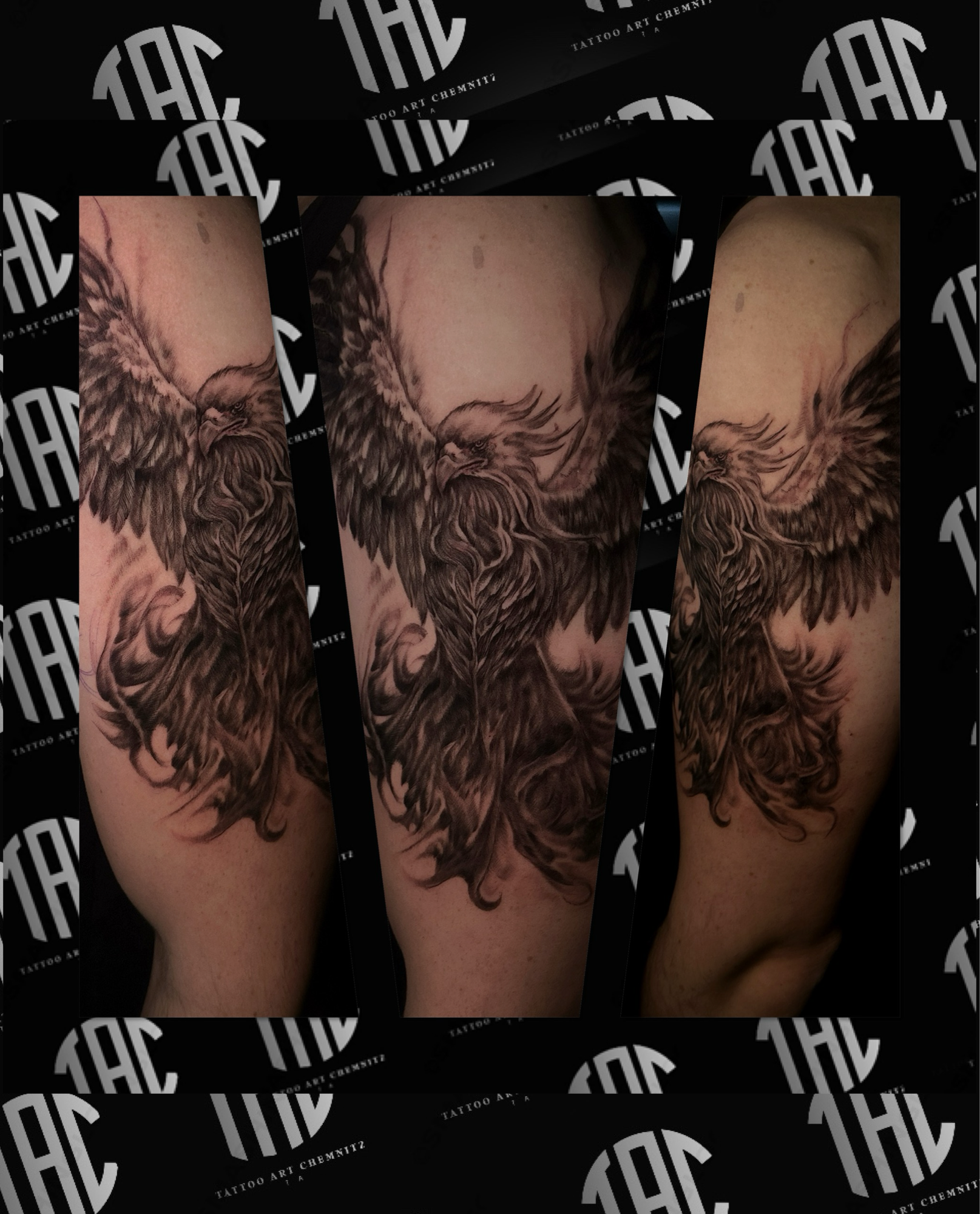 Tattoo Artist Thomas bei der Arbeit an Realistic Tattoo
