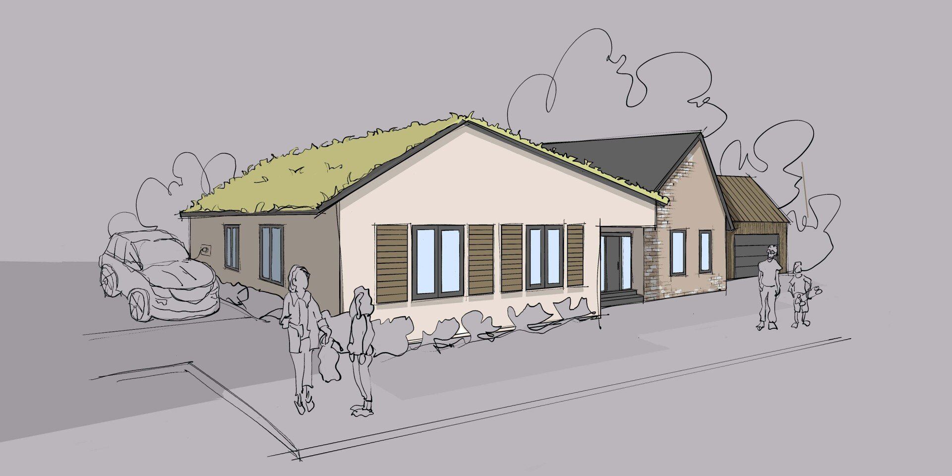 Projekt: Neuinterpretation eines klassischen Bungalows Projekt: Neuinterpretation eines klassischen Bungalows