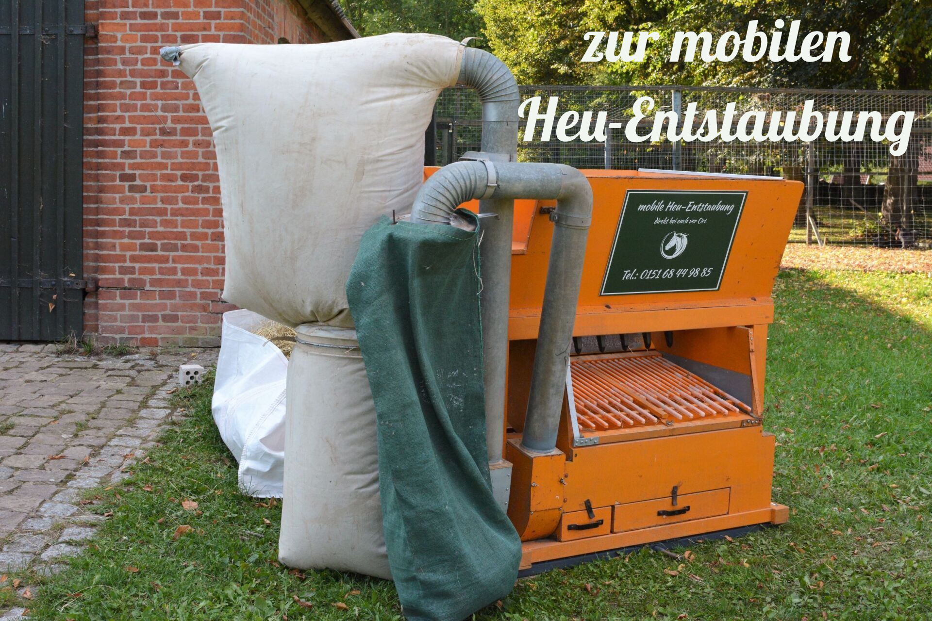 zu mobilen Heuentstaubung mobile Heuentstaubung, staubarmes Heu