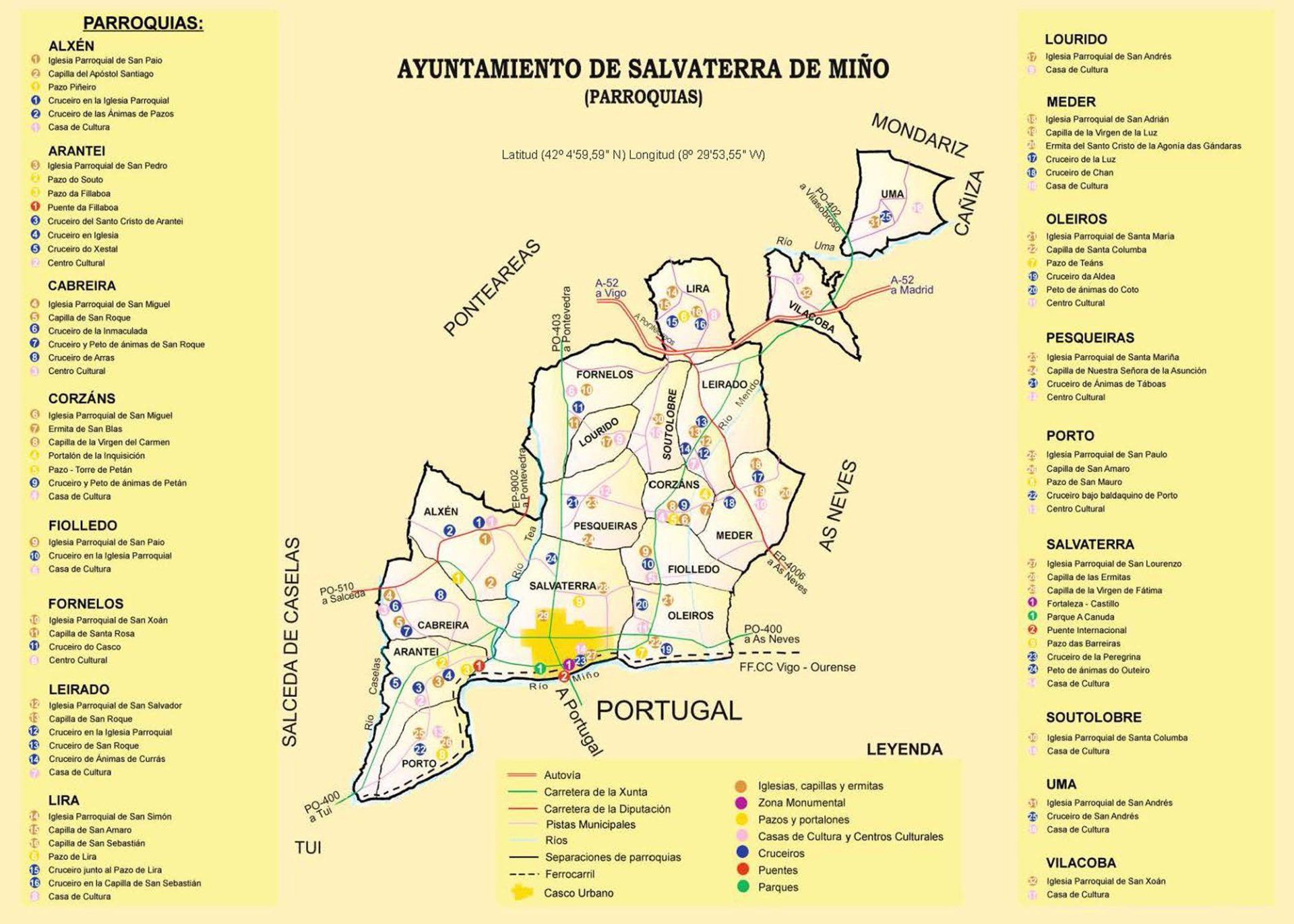 Map of parishes Map of parishes