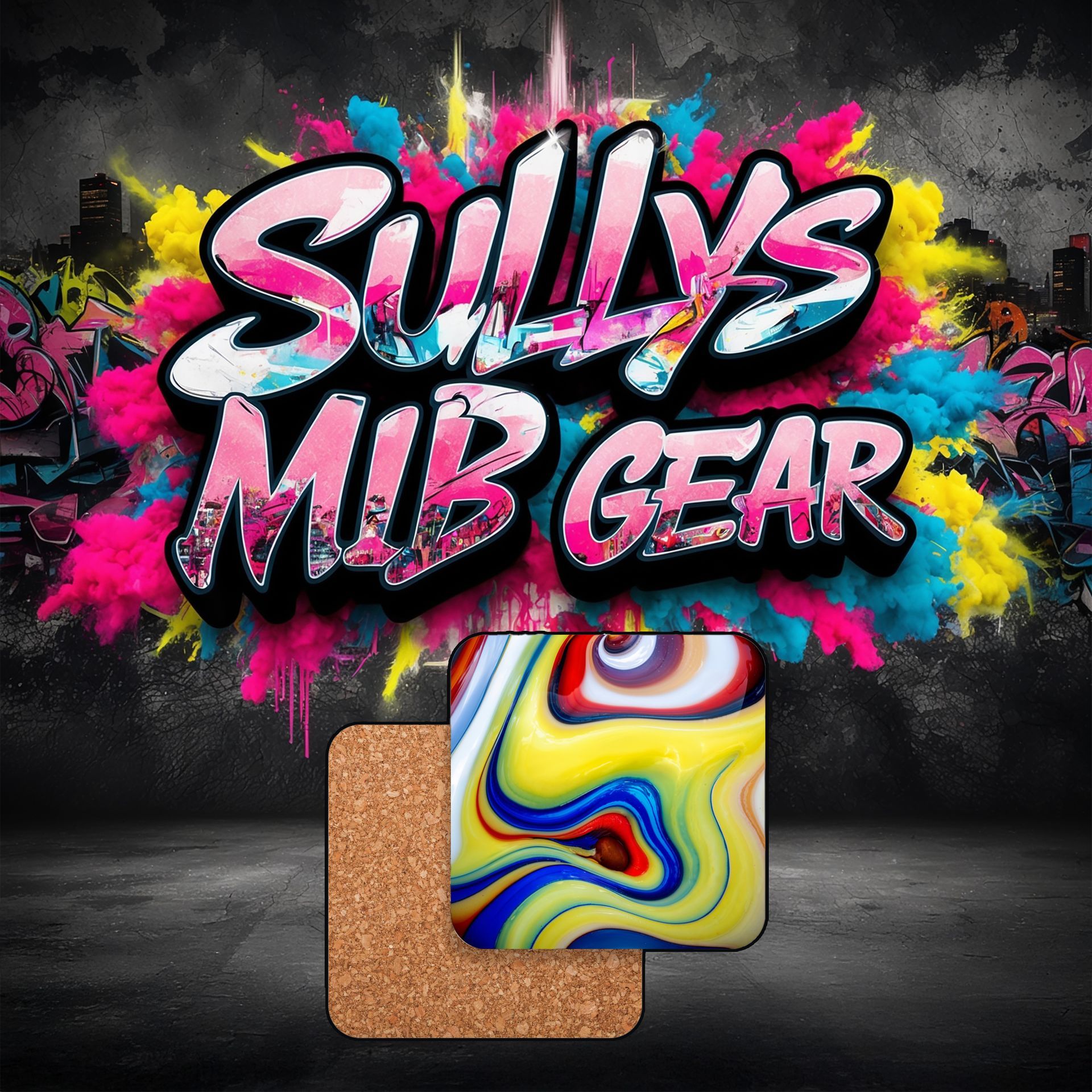 sullys jabos marbles, apparel, mugs