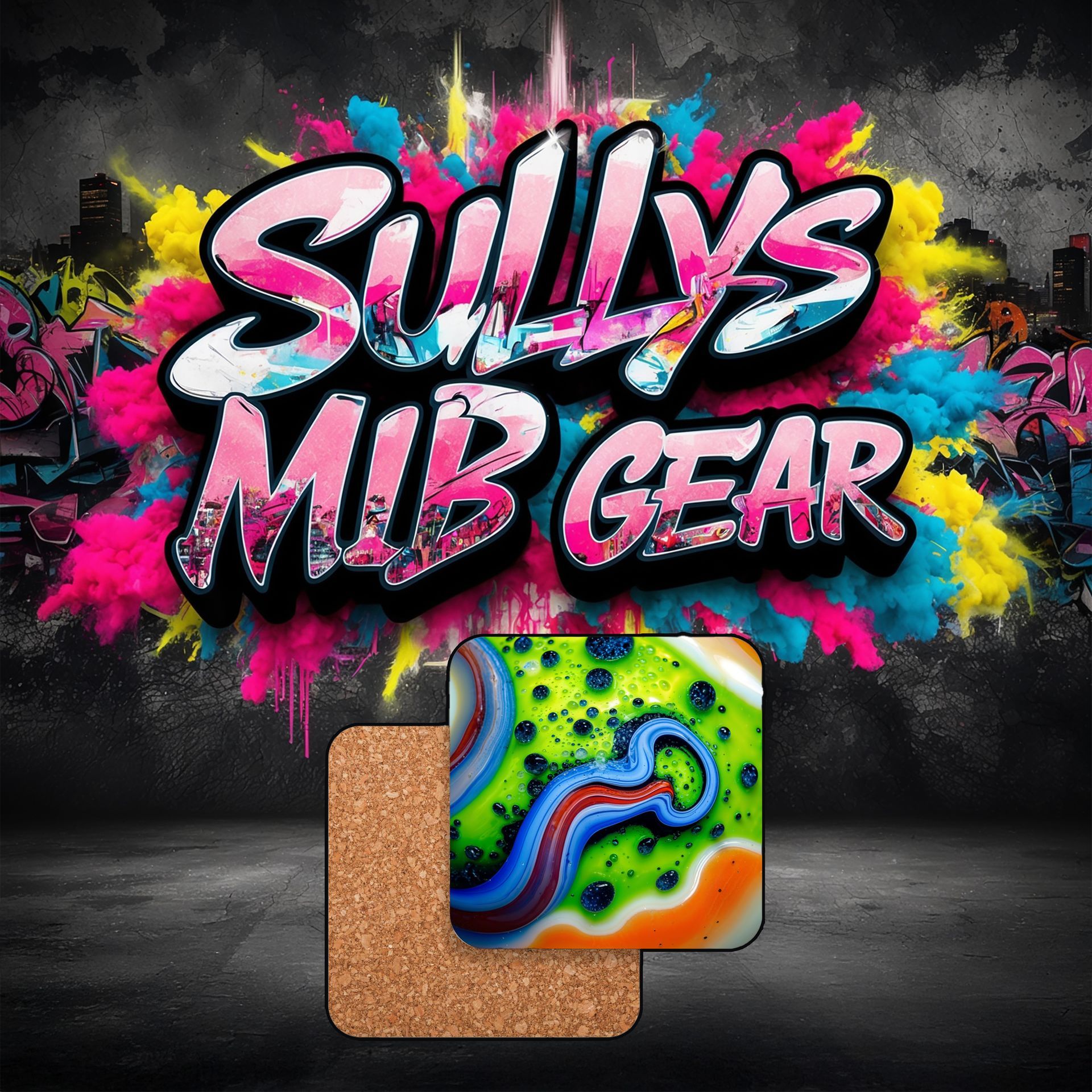 sullys jabos marbles, apparel, mugs