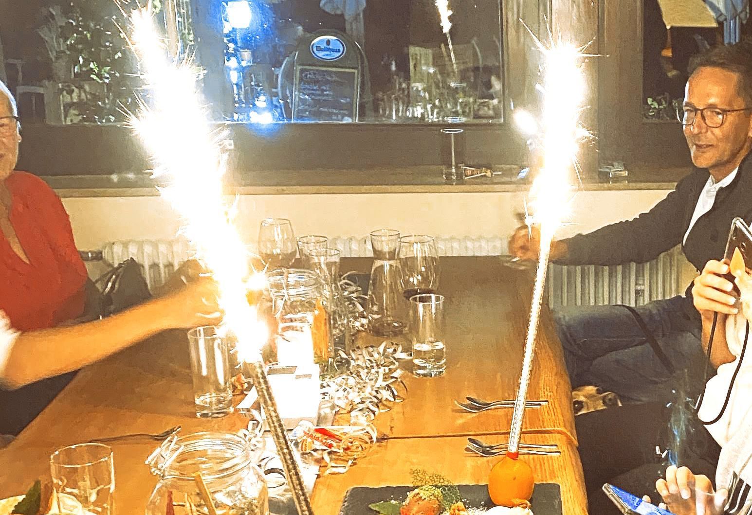 Geburtstagsfeier im Schlosscafe