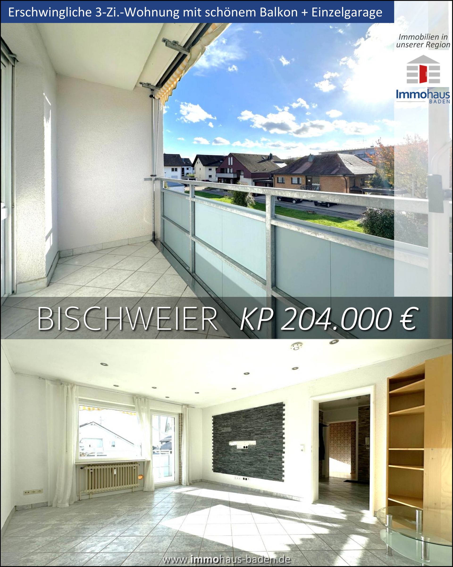 Großes Reihenhaus Gernsbach Garage Garten Immohaus-Baden Immobilienmakler