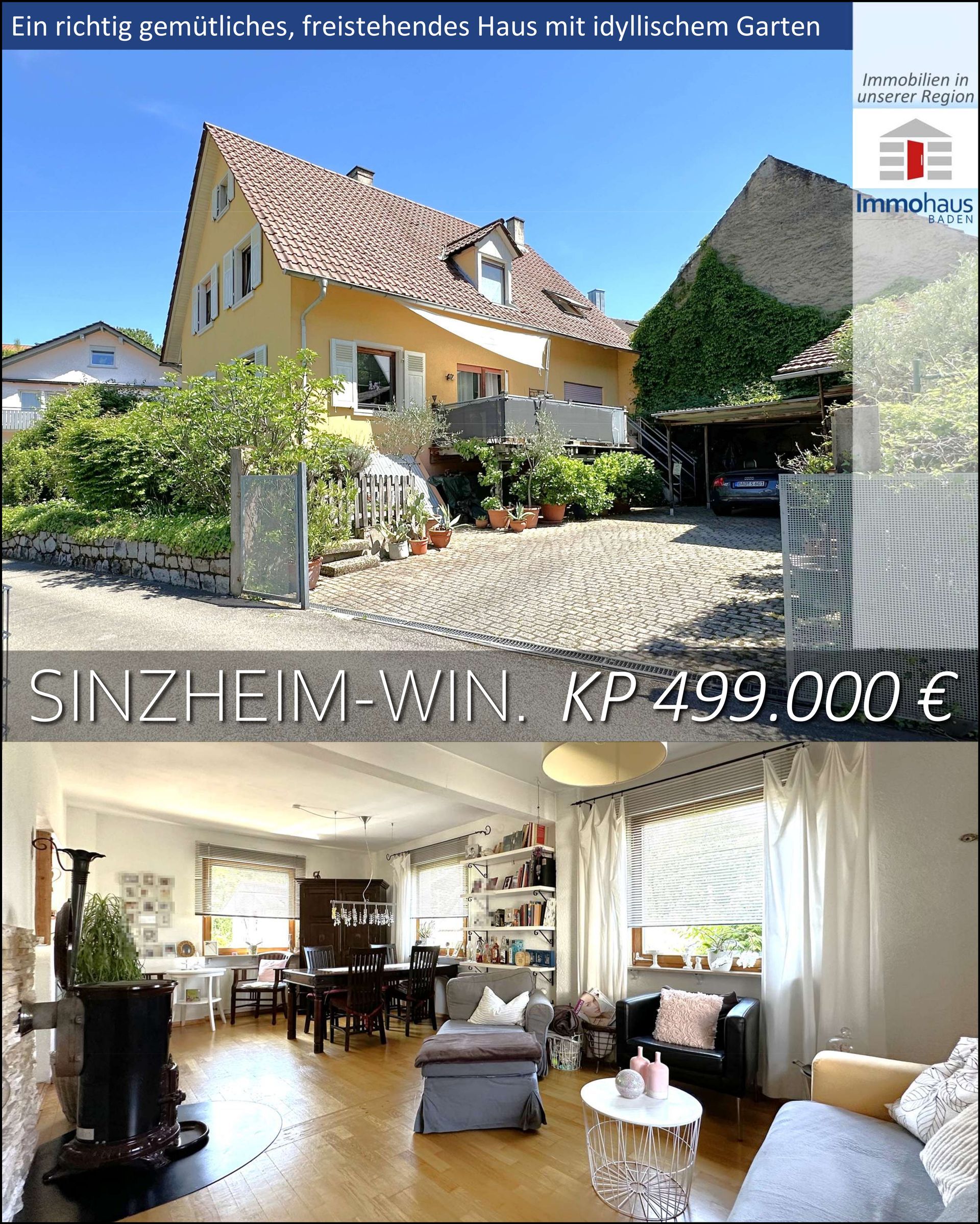 freistehenes Einfamilienhaus kaufen Sinzheim-Winden Garten Immohaus-Baden Immobilienmakler