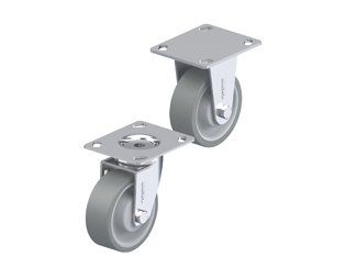 Light-medium duty industrial casters
