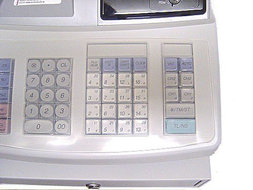 Tastaturabdeckung für Sharp-Registrierkassen