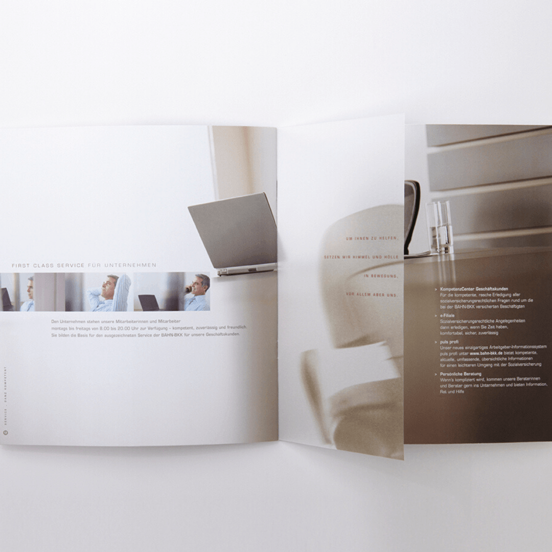First Class, Imagebroschüre zur Begleitung von Entscheidergesprächen