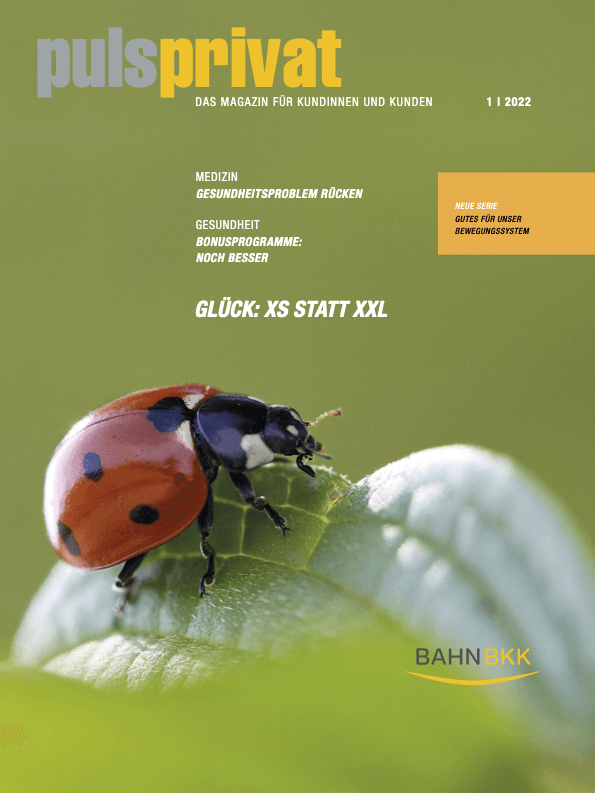 pulsprivat. Magazin für KundInnen der BAHN-BKK. Spannendes zum Gesundbleiben und Gesundwerden und für den gesunden Lebensstil